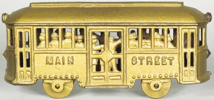 A.C. Williams Main Street Trolley Cast Iron Bank (1 of 2)