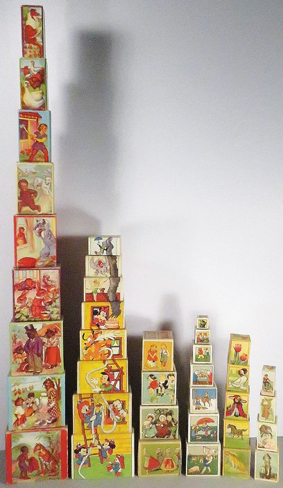 Collection of Childrens Stacking Picture Boxes (1 of 1)