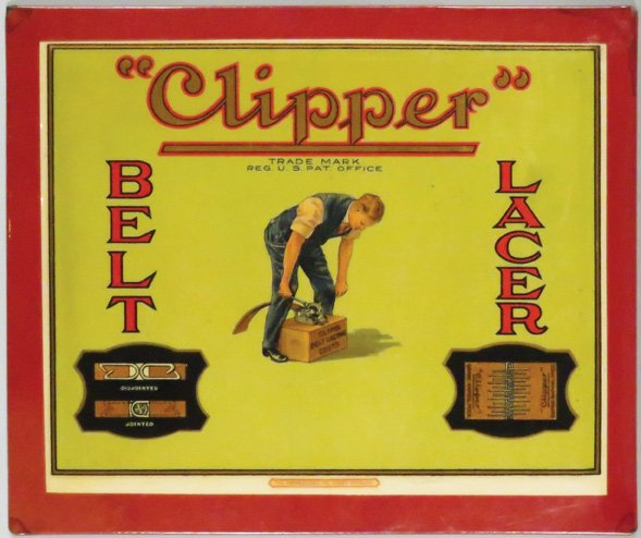 Clipper Celluloid Over Tin Sign (1 of 1)