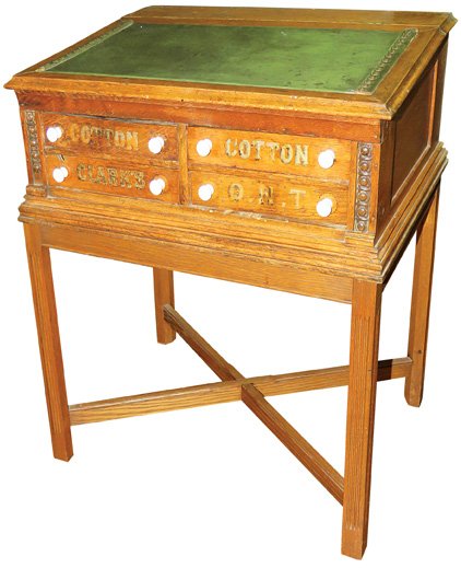 Clark's ONT Leather Top Desk Spool Cabinet (1 of 2)