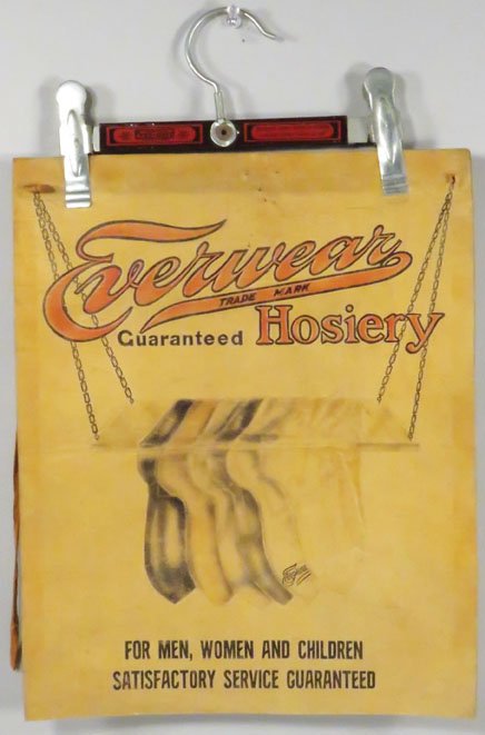 Everwear Hosiery Embossed Leather Sign (1 of 1)