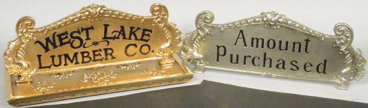 Two Cash Register Top Signs (1 of 1)