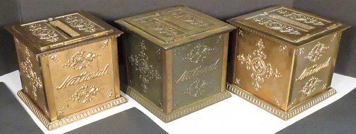 Three National Cash Register Co. Money Boxes (1 of 1)