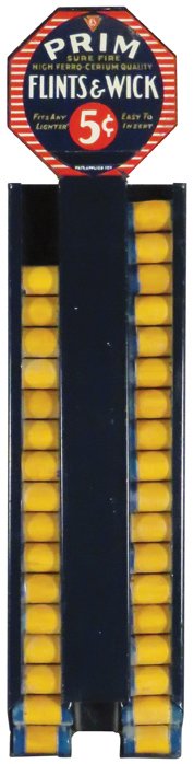 Prim Flints & Wick Tin Litho Store Display (1 of 1)