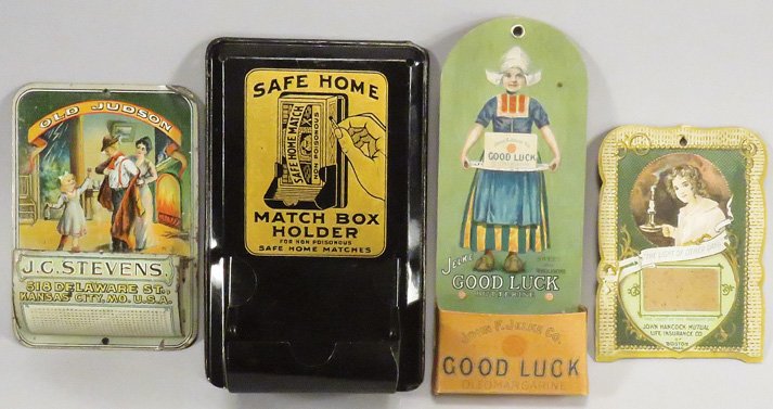 Collection of Advertising Match Holders and Strike (1 of 1)