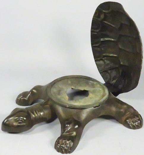 Embossed Tin Turtle Spittoon (1 of 1)