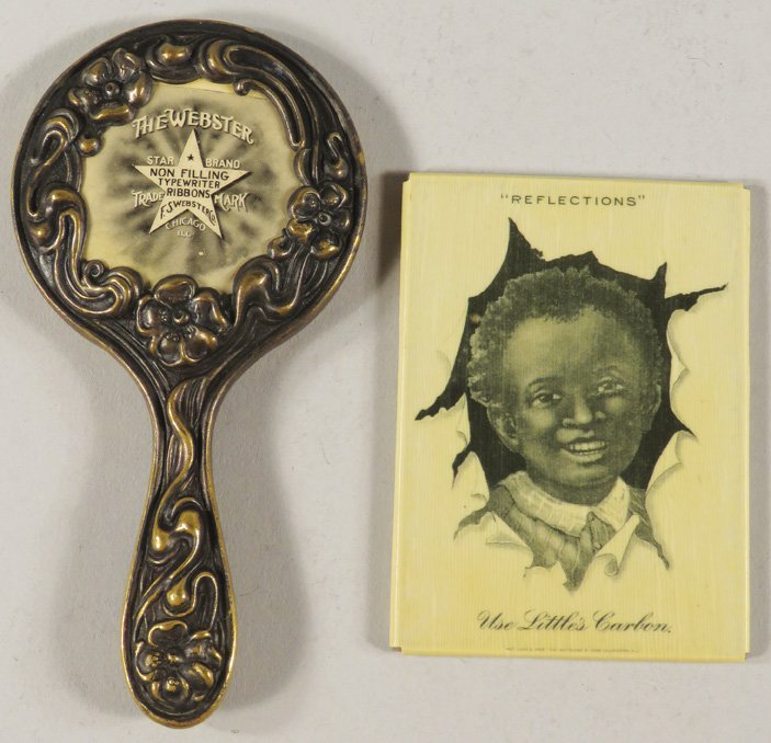 Collection of 2 Celluloid Advertising Pocket Mirrors (1 of 1)