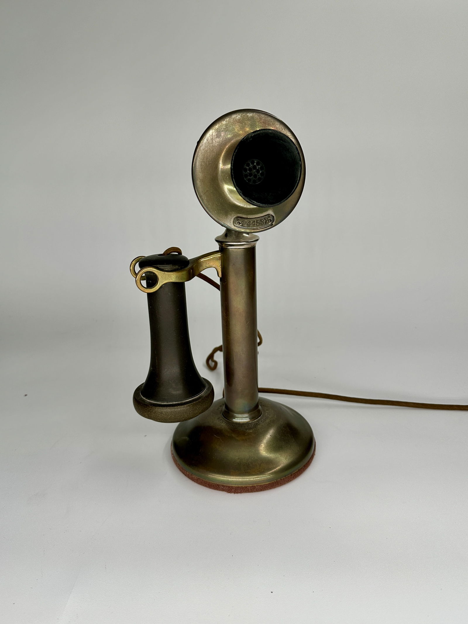 Brass Western Electric candlestick telephone (1 of 2)
