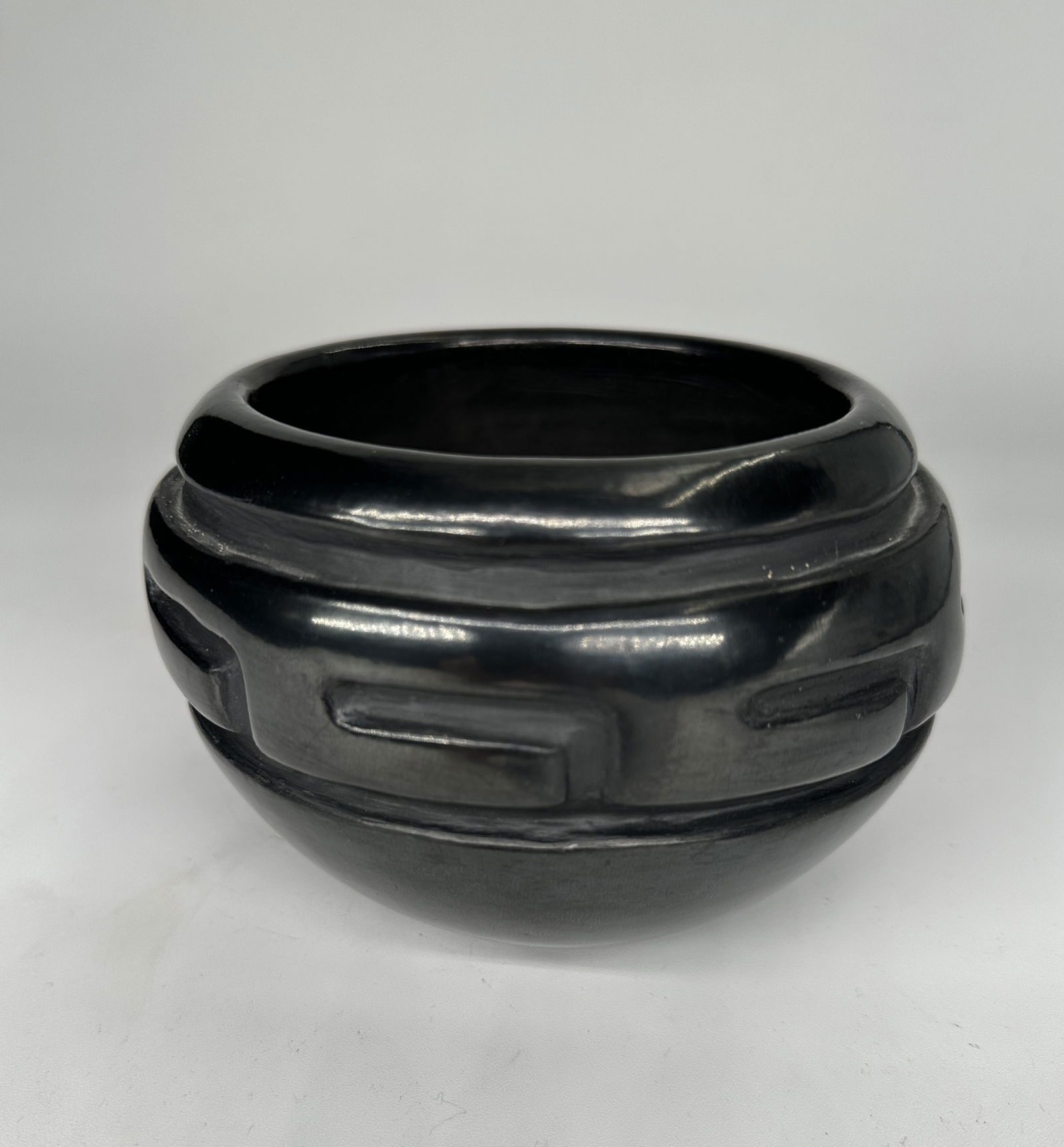 Black carved bowl by Margaret Tafoya (1 of 5)