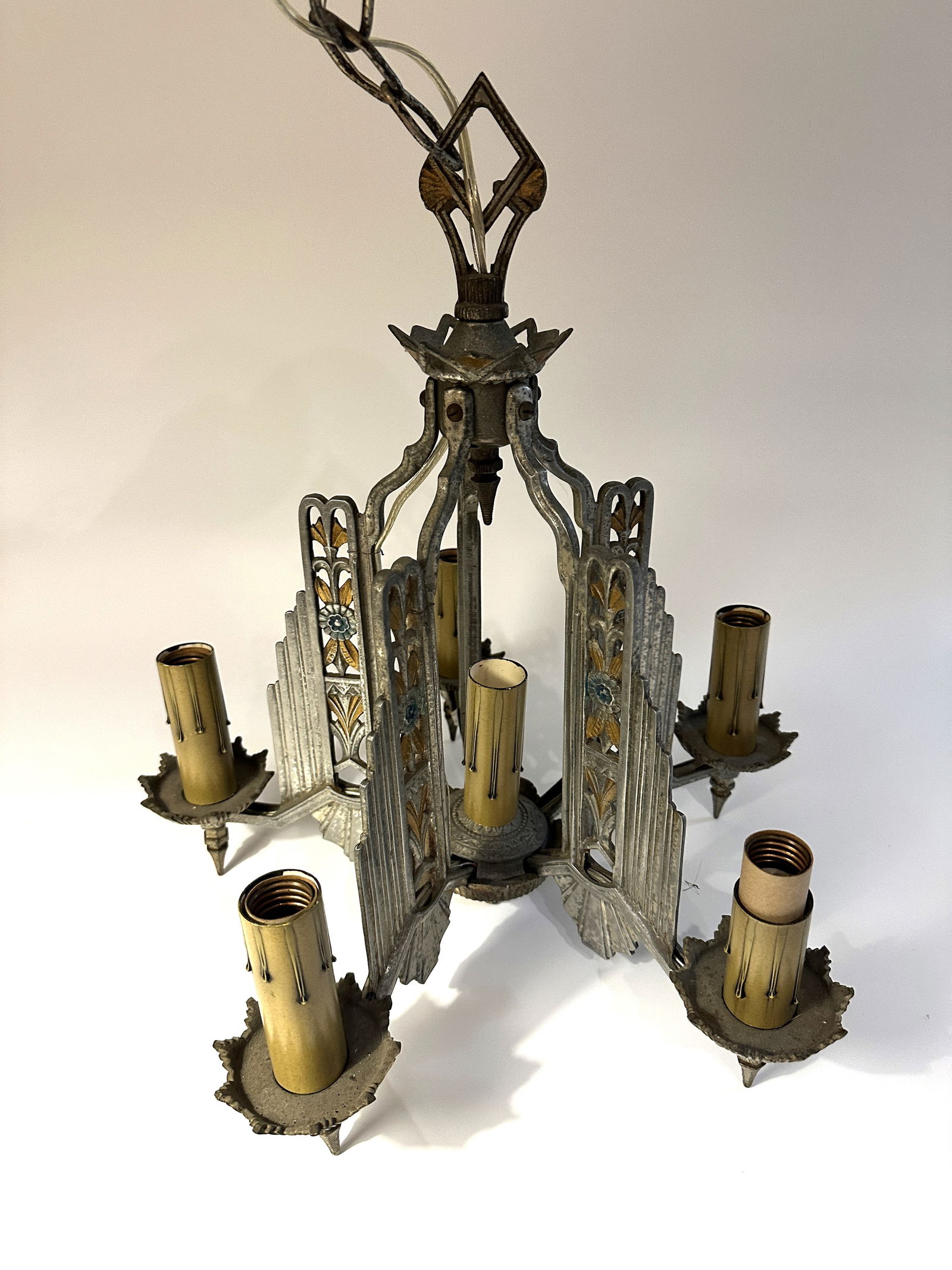 Beautiful art deco hanging lamp (1 of 2)