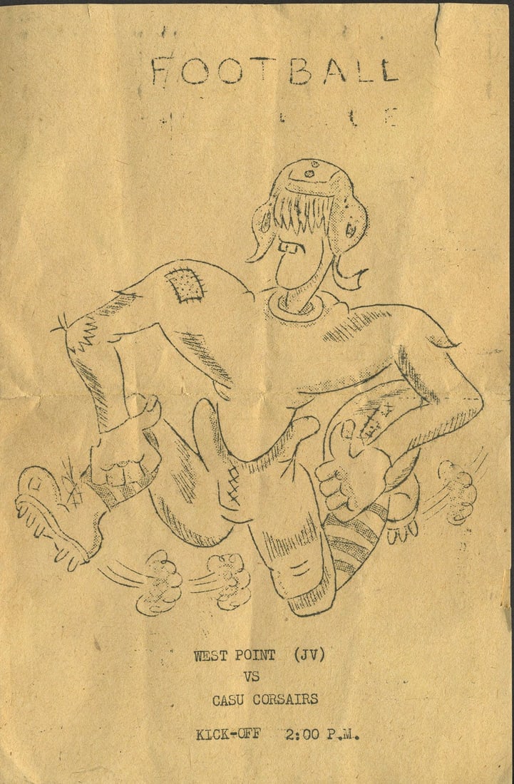 Football Program, Army vs. Navy, West Point, 1943/1944. (1 of 1)