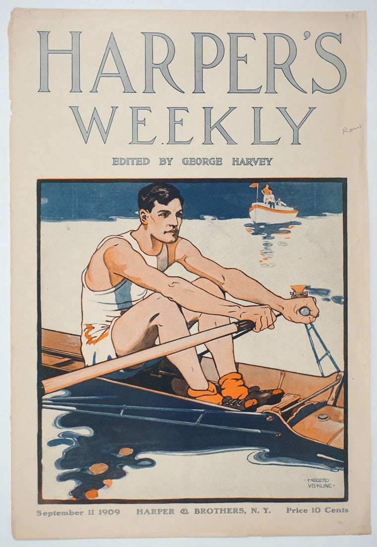 Man Rowing, cover art in Harper's Weekly. (1 of 1)