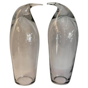 Crystal Penguins by Blenko