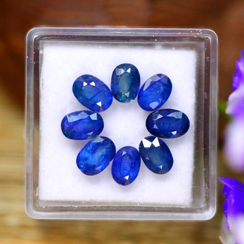 Magnificent 5.68 Carat African Blue Sapphire: Auction lot of 5.68 carat African Blue Sapphire, measuring 5.8x4.1x2.3mm. Birthstone for September and is often used in rings, pendants. It is traditionally gifted for the 45th wedding anniversary and