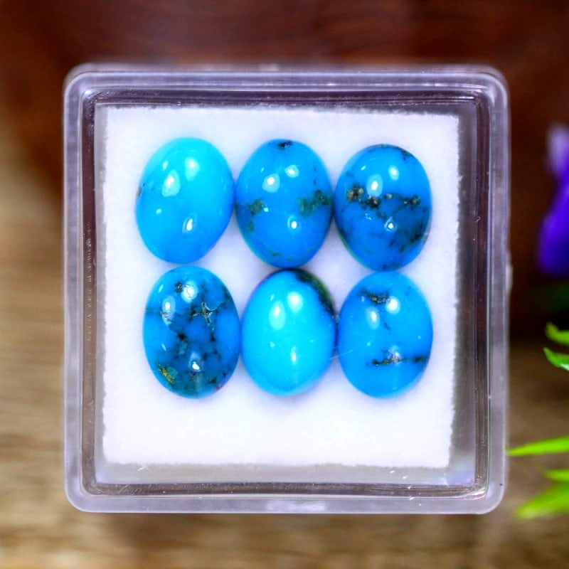 Stunning 6.35 Carat Arizona Turquoise Gemstone: Auction lot of 6.35 carat Arizona Turquoise, measuring 7.9x6.0x2.7mm. Birthstone for December and is often used in rings, pendants, and bracelets. It is traditionally gifted for the 11th wedding anniv