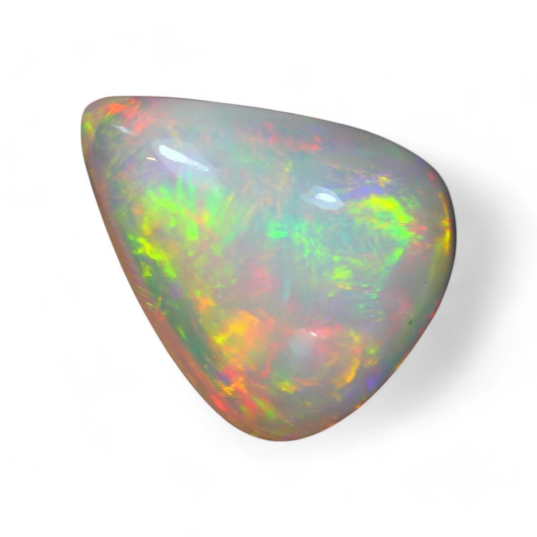 3.72 Carat Natural Ethiopian Welo Opal Solid Cabochon: Auction lot of Ethiopian Welo Opal Gem Type: Natural Welo Opal Carat Weight: 3.72Ct Dimension: 13.5 x 10.8 x 5.4 mm Origin: Ethiopian Treatment: Unheated/Untreated Type: Cabochon, Polished SKU:S8 Birt