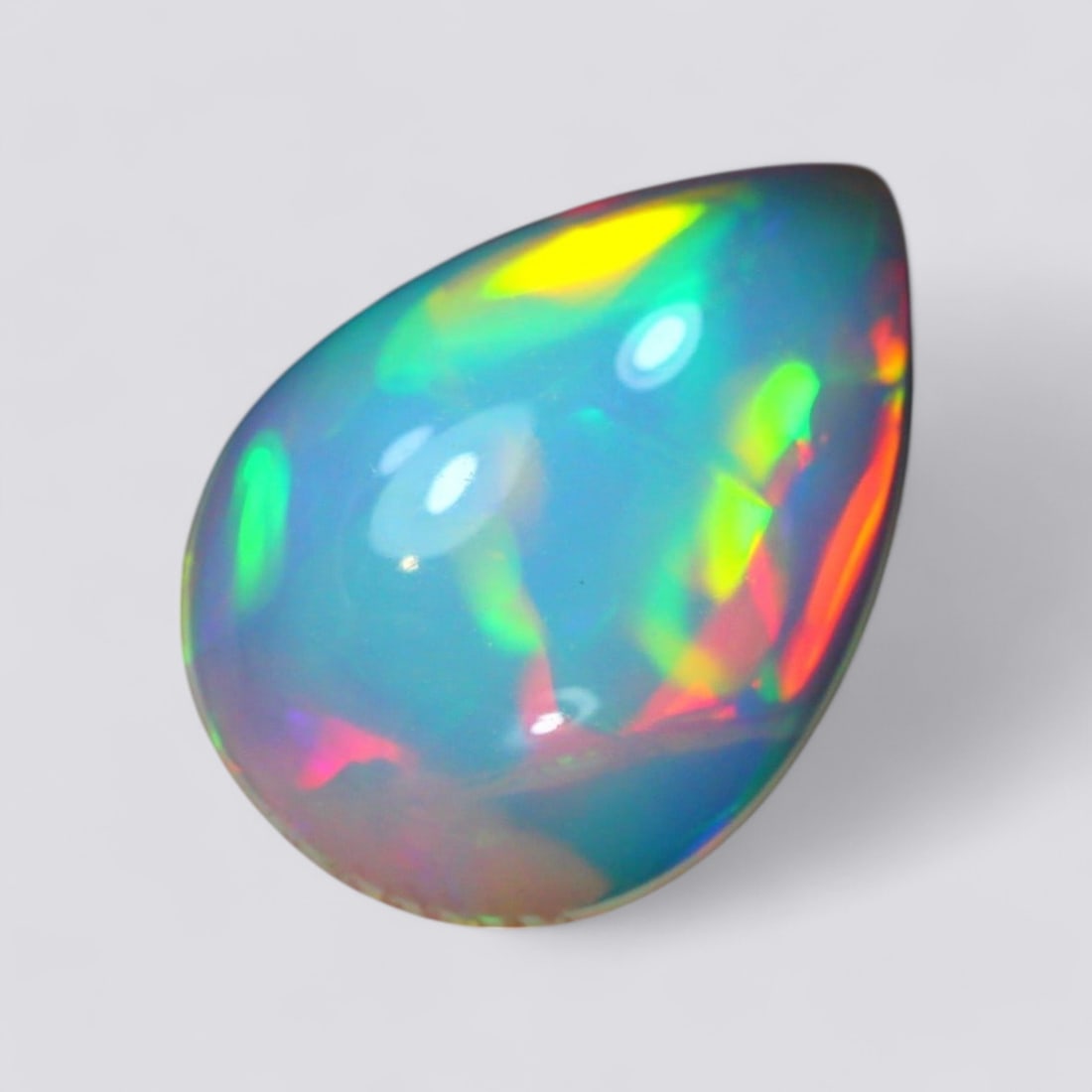 2.68 Carat Natural Ethiopian Welo Opal Solid Cabochon: Auction lot of Ethiopian Welo Opal Gem Type: Natural Welo Opal Carat Weight: 2.68Ct Dimension: 13.8 x 10.0 x 4.6 mm Origin: Ethiopian Treatment: Unheated/Untreated Type: Cabochon, Polished SKU: S8 Bir