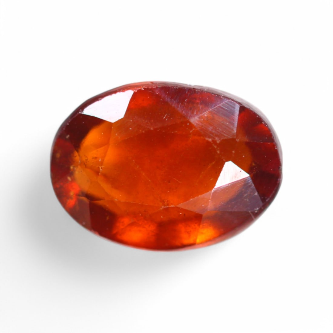 4.71 Carat Natural African Hessonite Garnet Faceted Gems: Auction lot of African Hessonite Garnet Gem Type: Natural Hessonite Garnet Carat Weight: 4.71Ct Dimension: 11.7 x 8.5 x 4.8 mm Origin: African Treatment: Unheated Type: Faceted, Polished SKU:T23 Birth