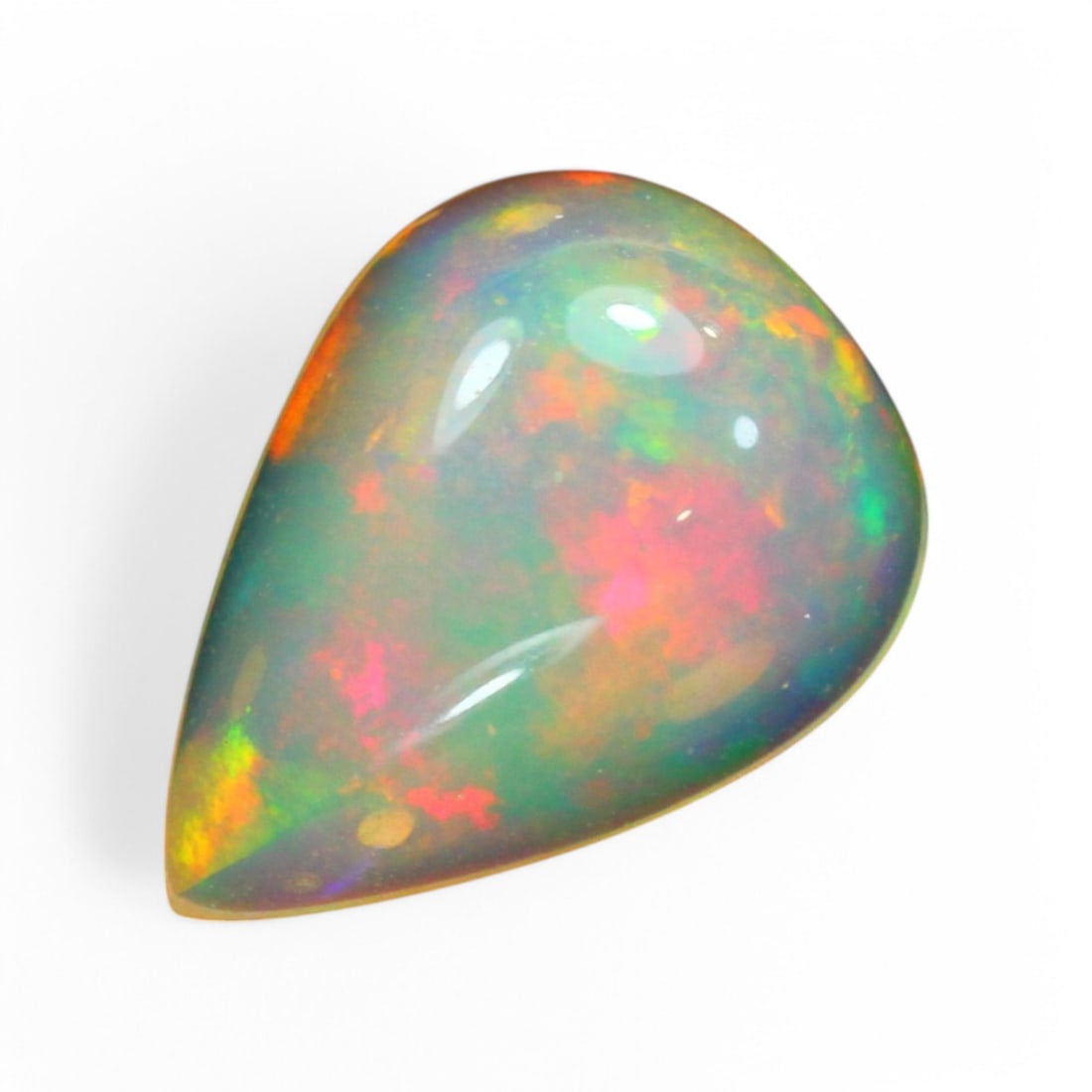 1.35 Carat Natural Ethiopian Welo Opal Solid Cabochon: Auction lot of Ethiopian Welo Opal Gem Type: Natural Welo Opal Carat Weight: 1.35Ct Dimension: 10.8 x 8.0 x 3.7 mm Origin: Ethiopian Treatment: Unheated/Untreated Type: Cabochon, Polished SKU:S1 Birth