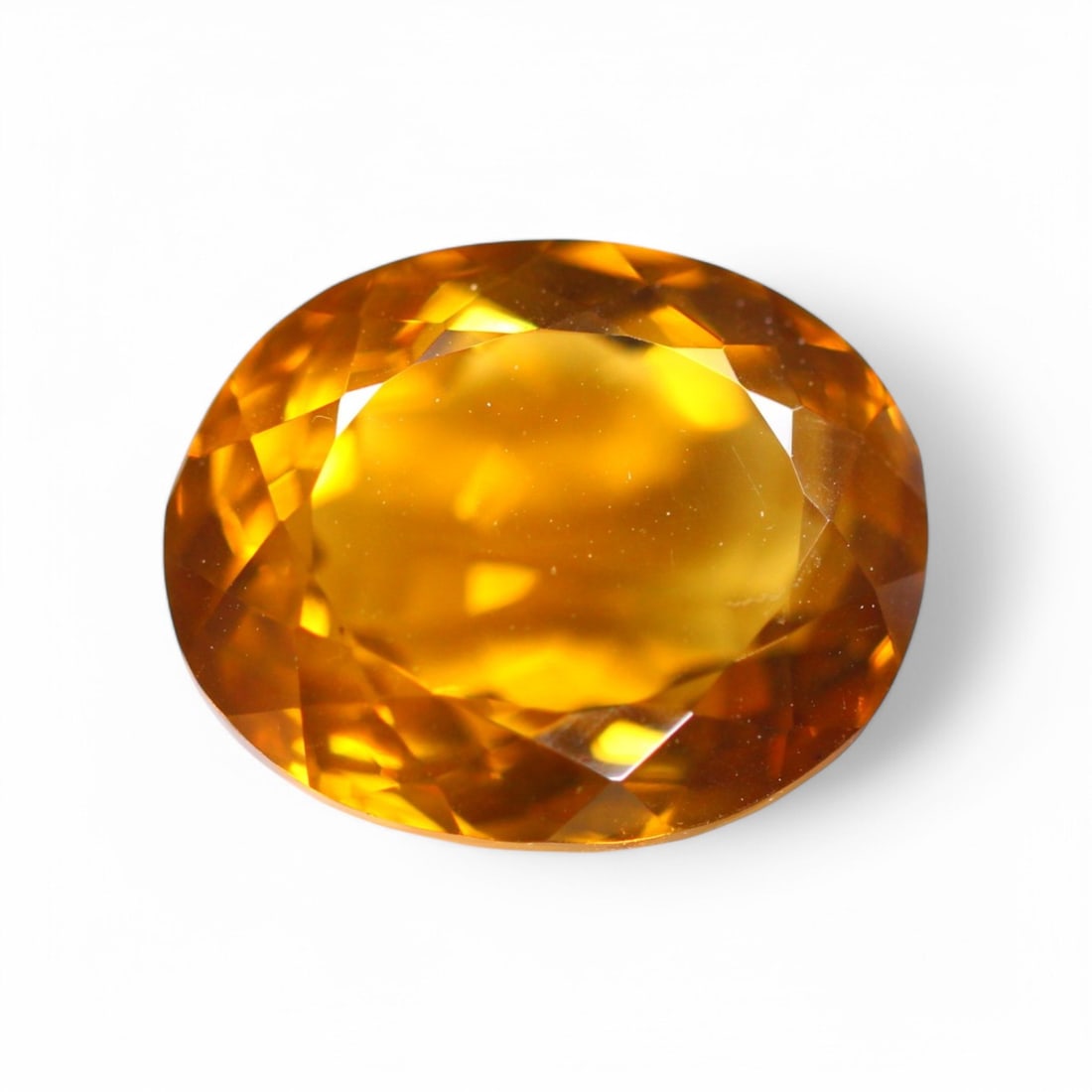 14.08 Carat Natural Brazilian Honey Quartz Faceted Gems: Auction lot of Brazilian Honey Quartz Gem Type: Natural Honey Quartz Carat Weight: 14.08Ct Dimension: 16.4 x 13.3 x 9.5 mm Origin: Brazilian Treatment: Unheated Type: Faceted, Polished SKU:T37 Birthst