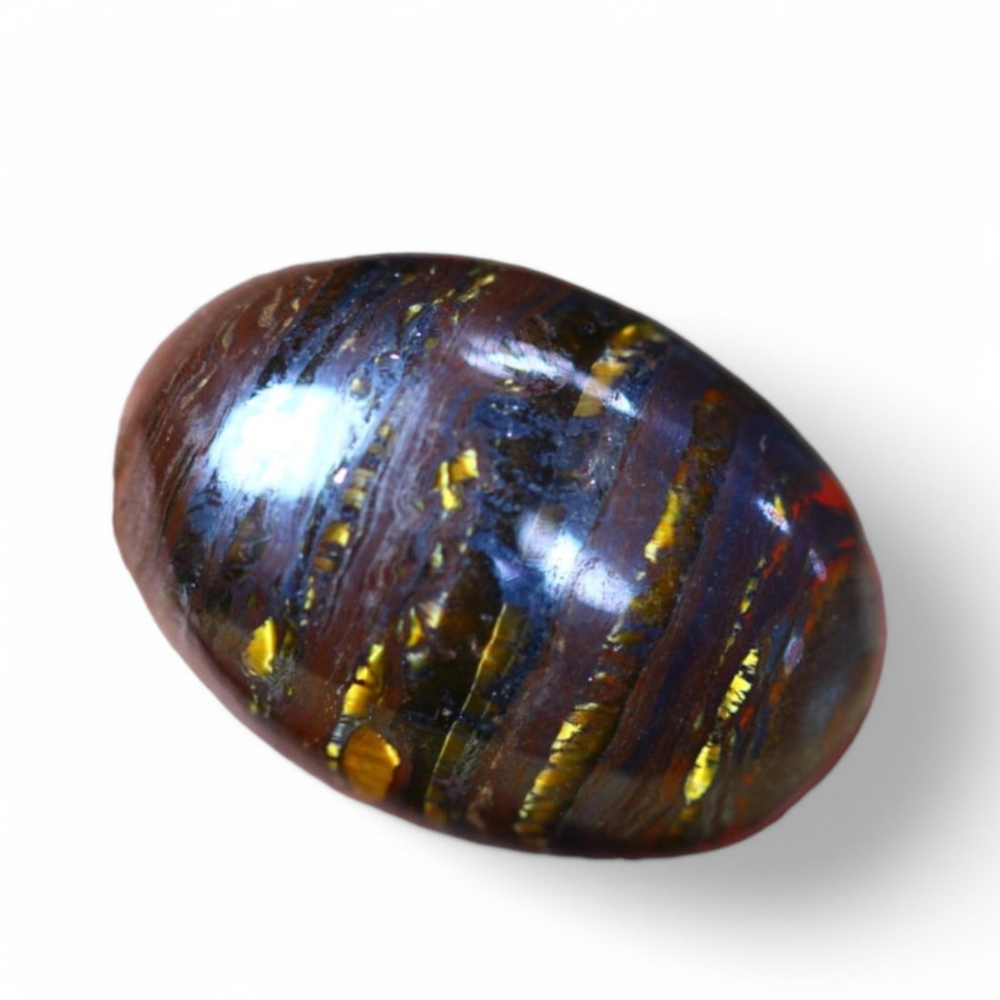31.47 Carat Natural Golden Tiger Eye Faceted Gems: Auction lot of Africa Tiger Eye Gem Type: Natural Tiger Eye Carat Weight: 31.47Ct Dimension: 24.2 x 16.8 x 7.0 mm Origin: Africa Treatment: Unheated Type: Cabochon, Polished Birthstone for June and is
