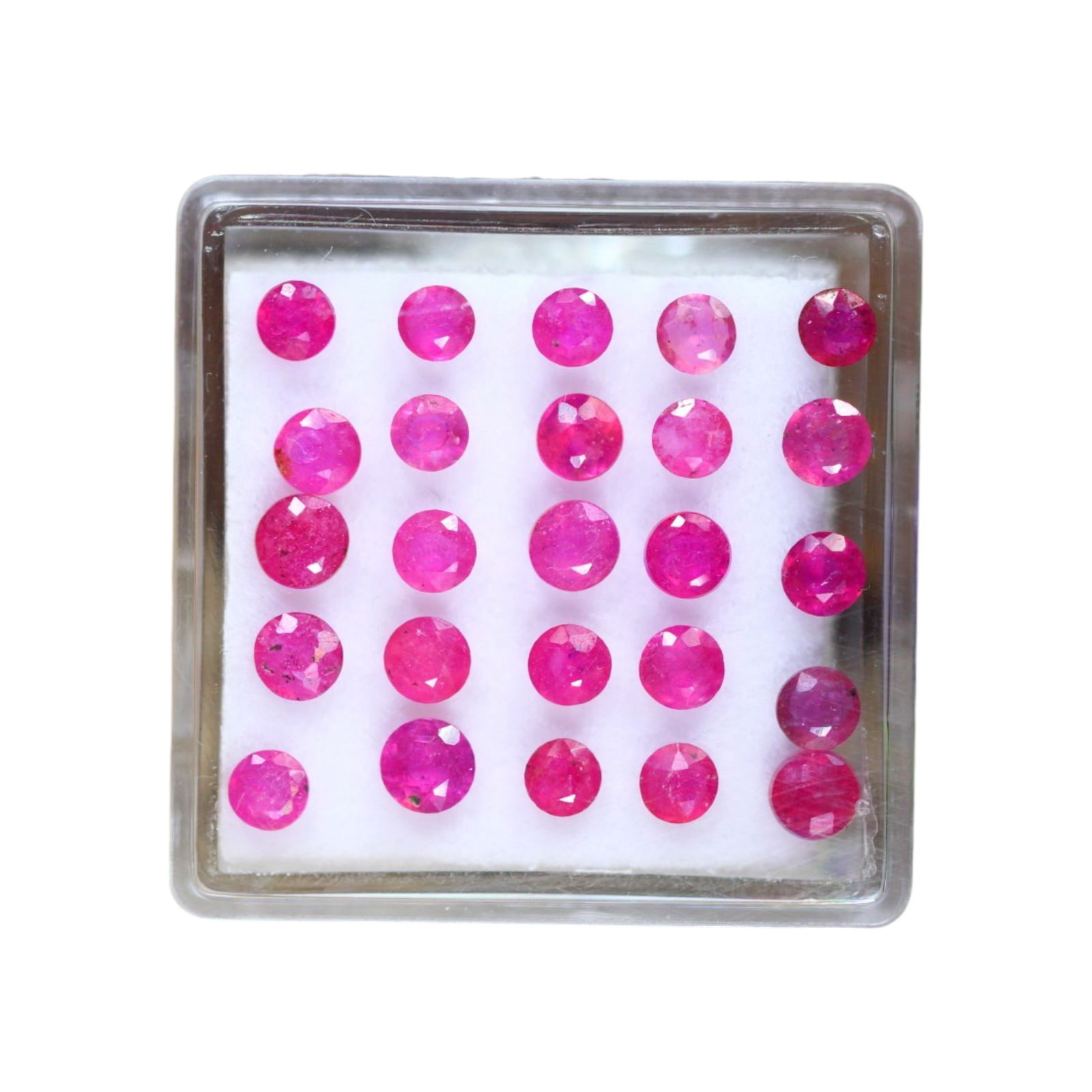 4.21 Carat Natural Mozambique Pinky Ruby Faceted Gems (1 of 2)