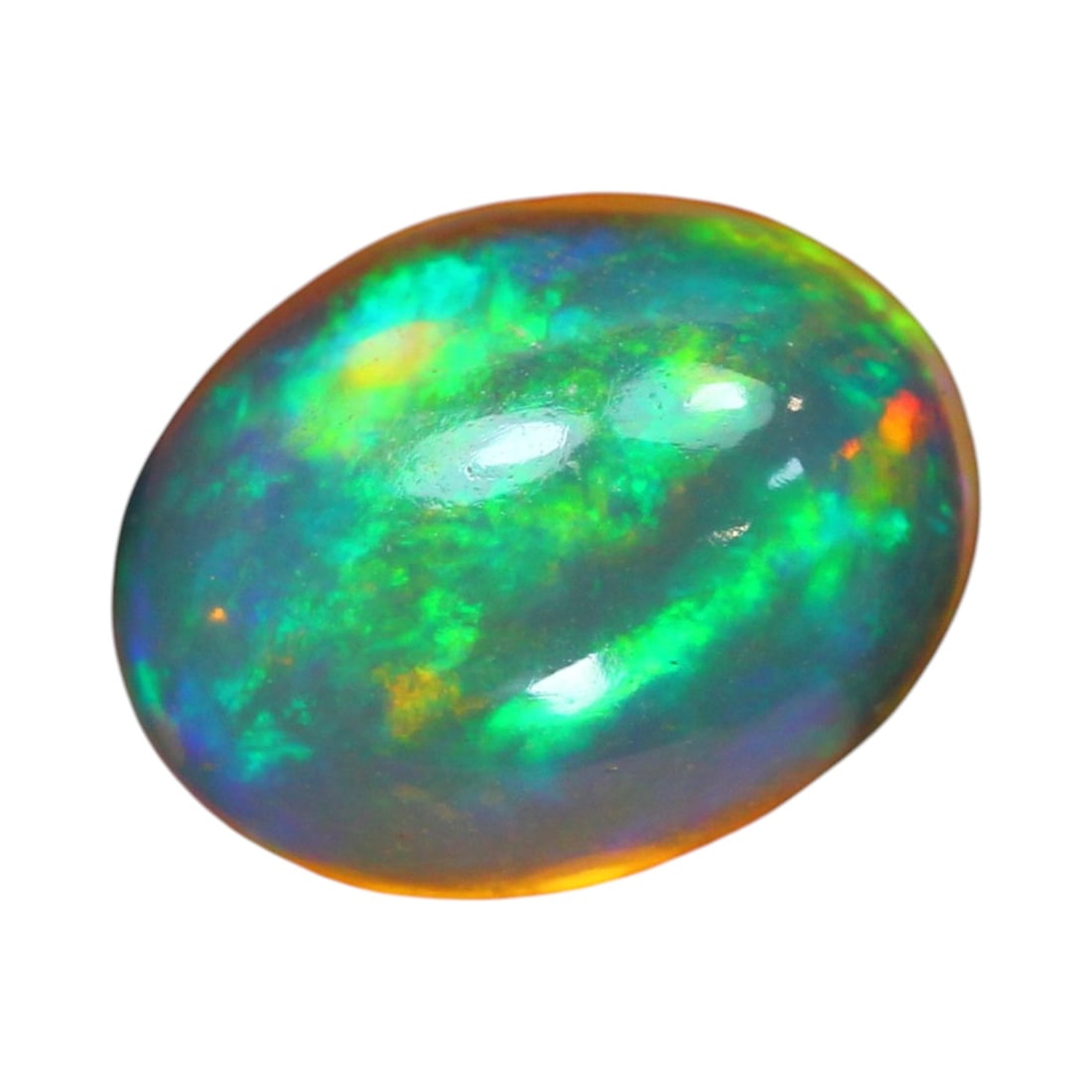 1.34 Carats Deep Neon Green Opal - Natural Ethiopian Gem (1 of 4)