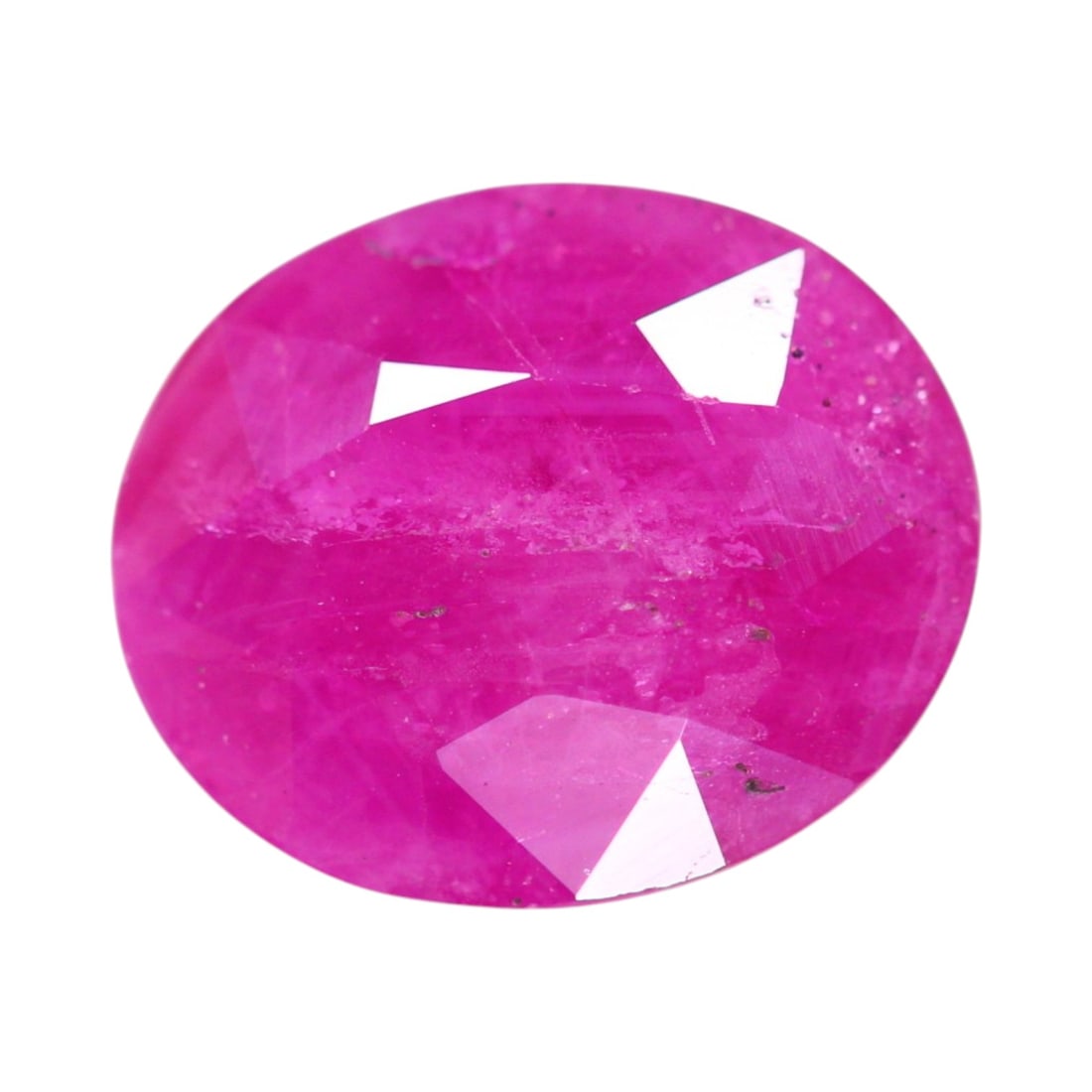 10.48 Carats Deep Red Ruby Oval - Natural Mozambique Stone (1 of 3)