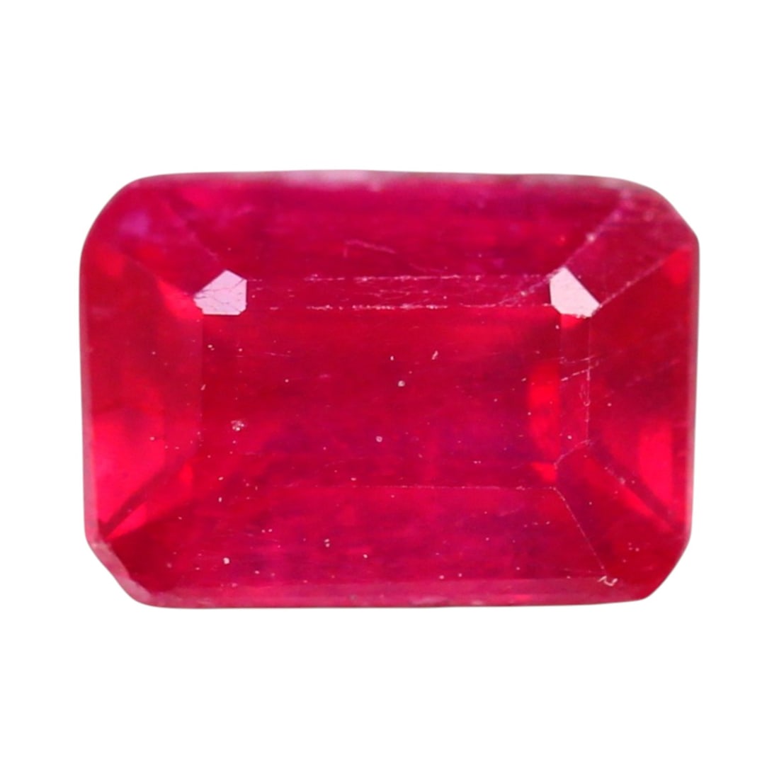 1.70 Carats Intense Crimson Ruby Octagon - Natural Mozambique Stone (1 of 3)