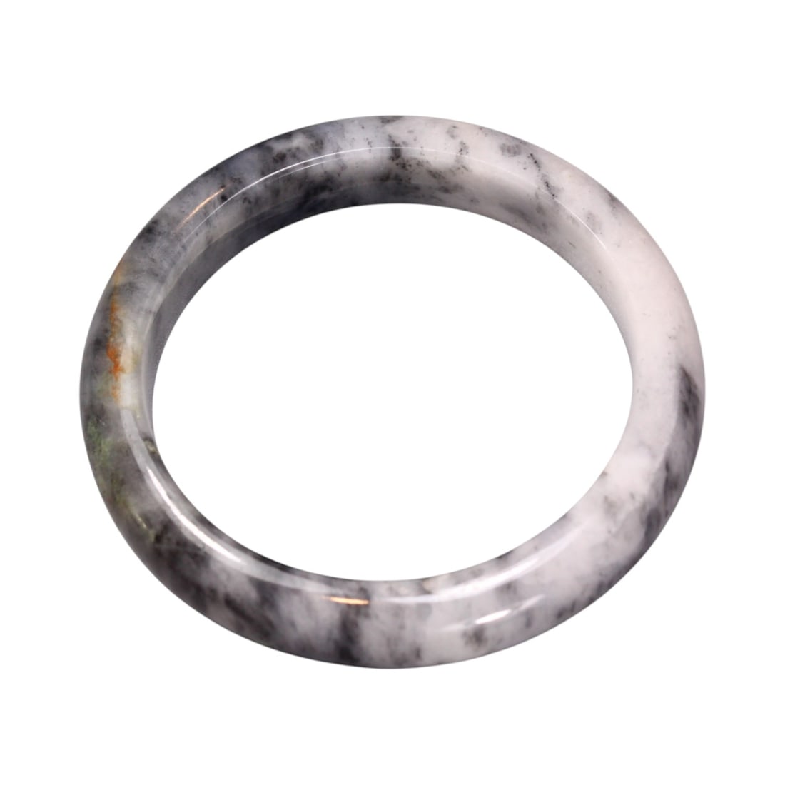 80.00 Grams Monochrome Cloud Jade Bangle - Natural Burmese Jadeite (1 of 3)