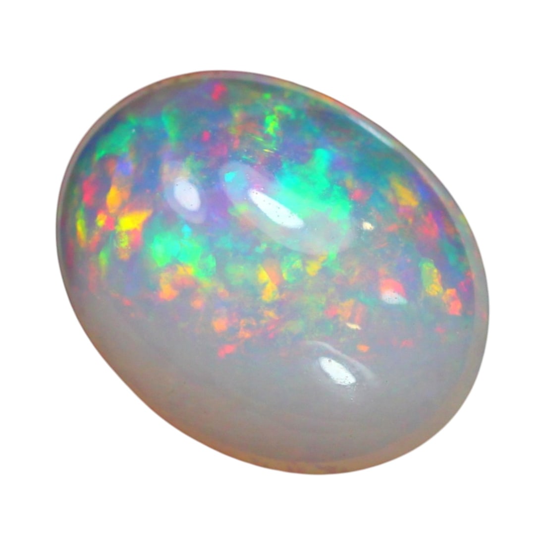 2.30 Carats Welo Opal Oval Cabochon - Fiery Natural Ethiopian Gem (1 of 4)