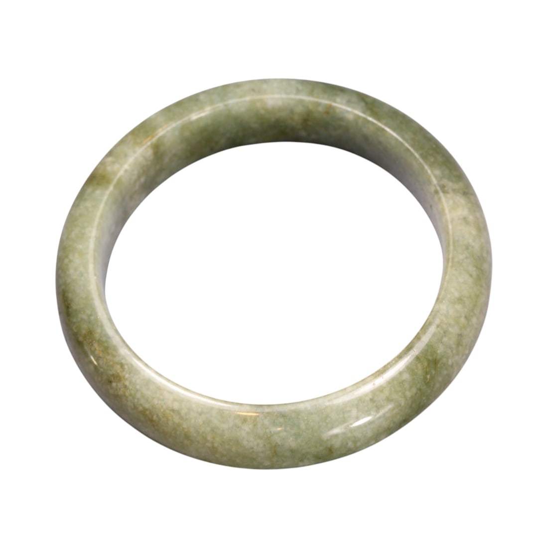 55.00 Grams Soft Green Jade Bangle - Natural Burmese Jadeite (1 of 2)