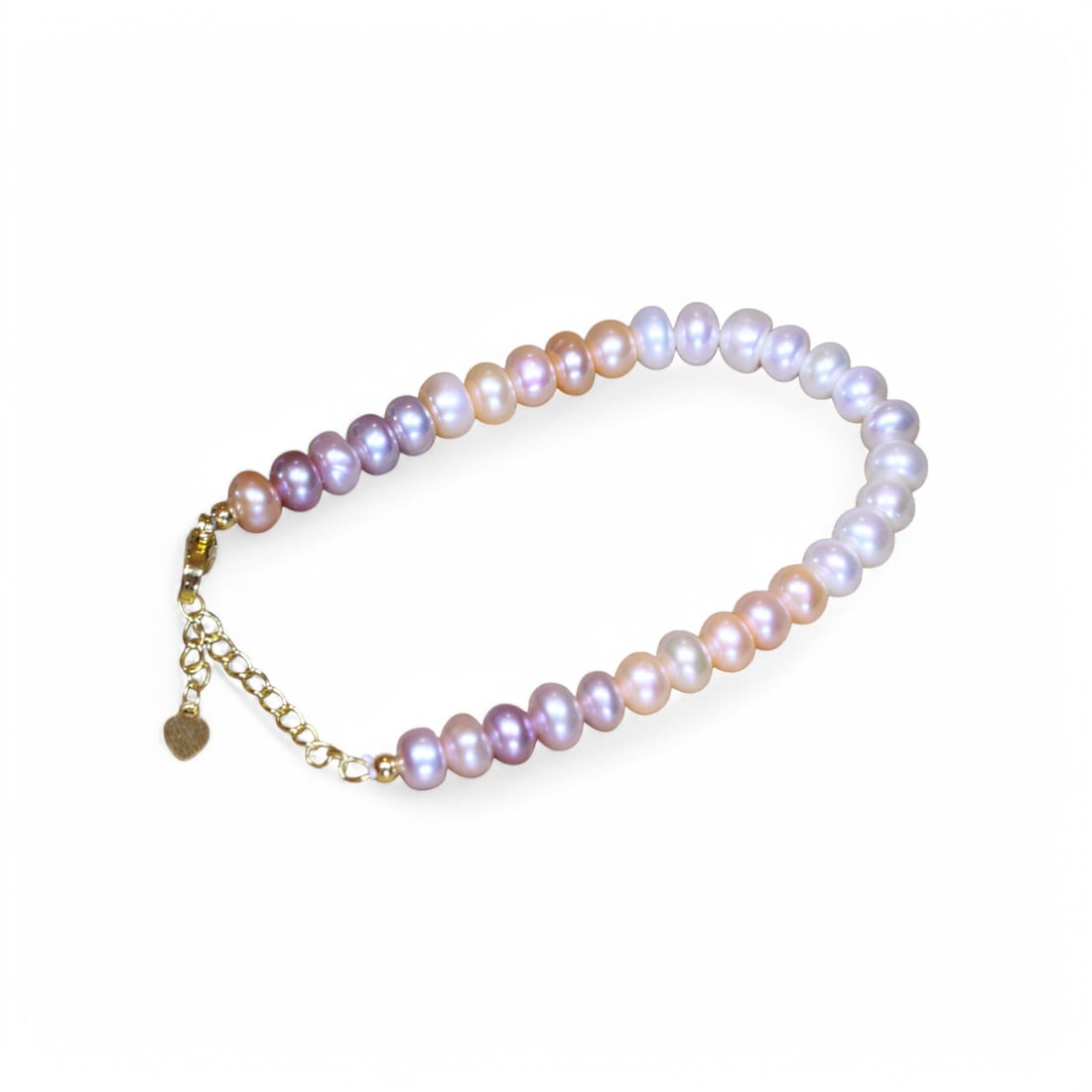 55.50 Carats Multicolor Freshwater Pearl Bracelet - Natural Graduated Hues (1 of 3)