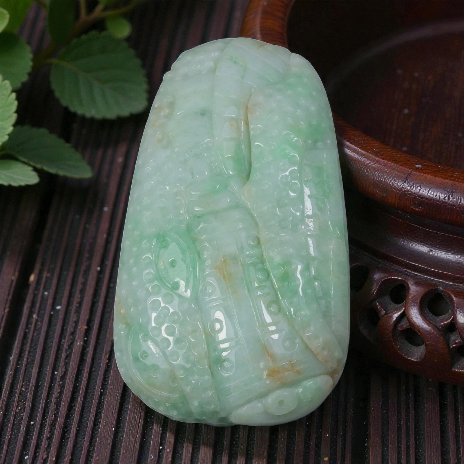 Natural Burmese Type A Jadeite Jade Pendant, 37AG (1 of 2)