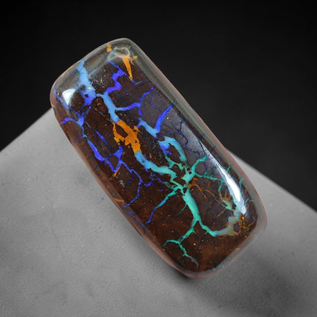 34.32ct Natural Australian Queensland Matrix Boulder Opal Cabochon, 74AT (1 of 2)