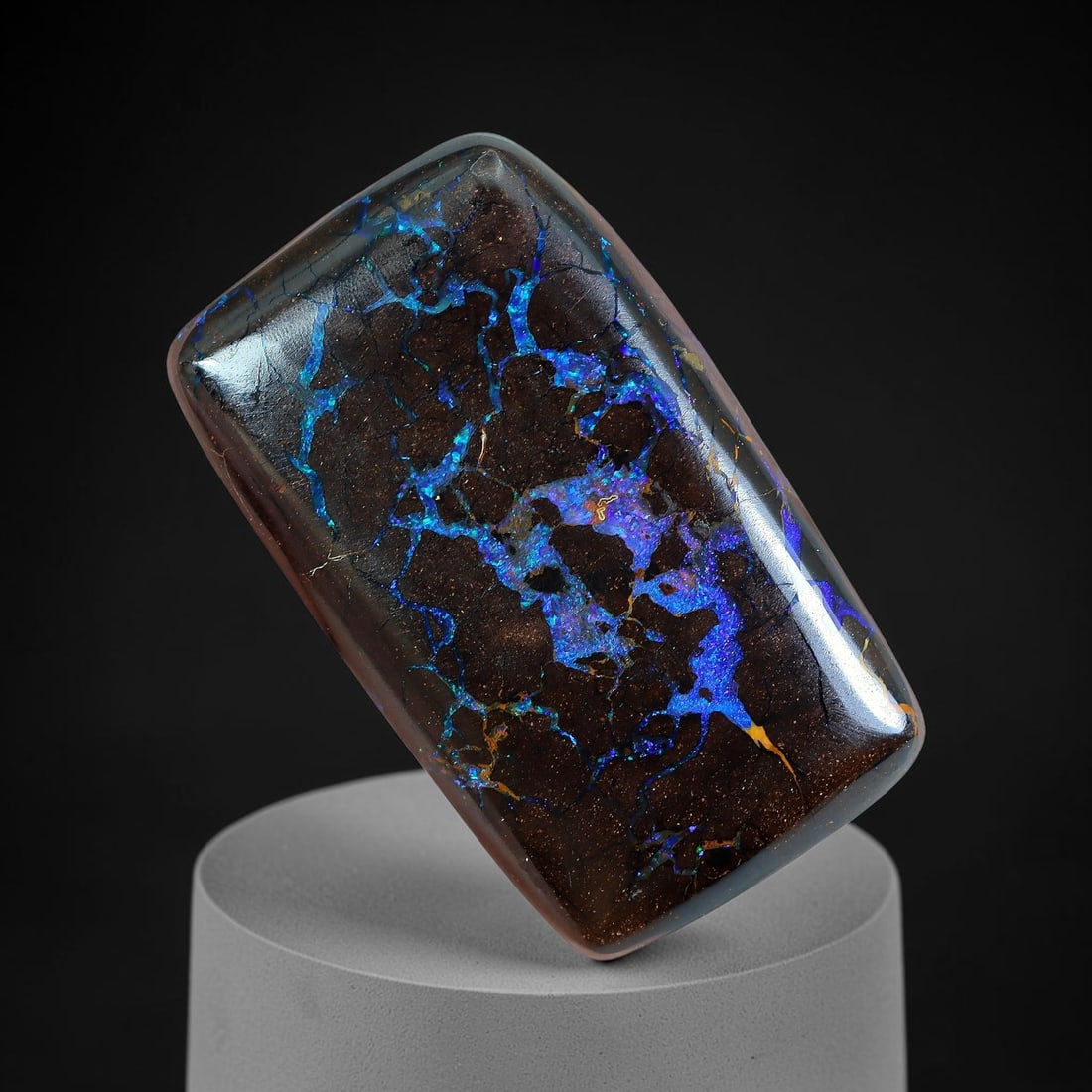 18.30ct Natural Australian Queensland Matrix Boulder Opal Cabochon, 13AV (1 of 2)