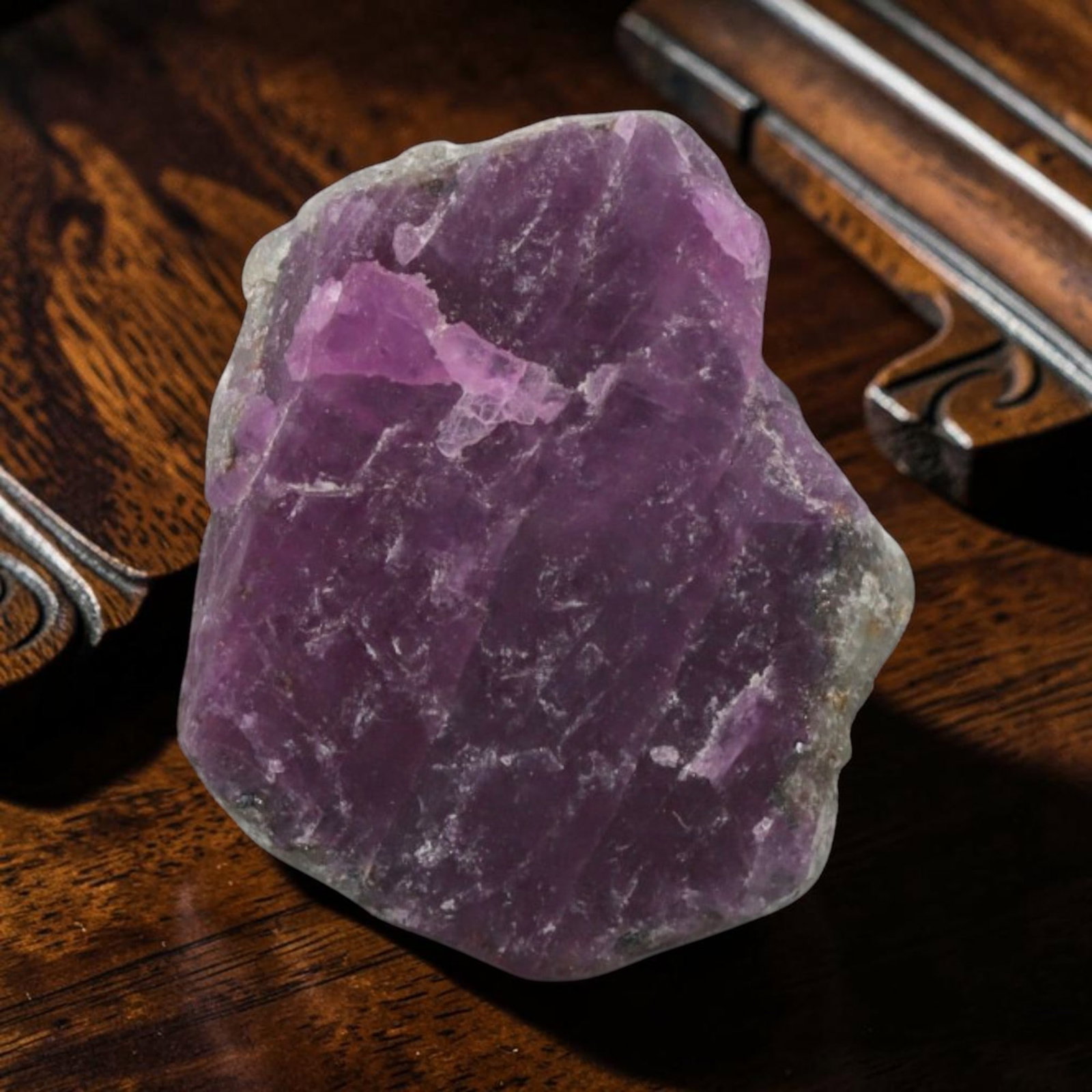15.13ct Natural Mauritania Ruby Rough (Unheated), 81XE (1 of 2)