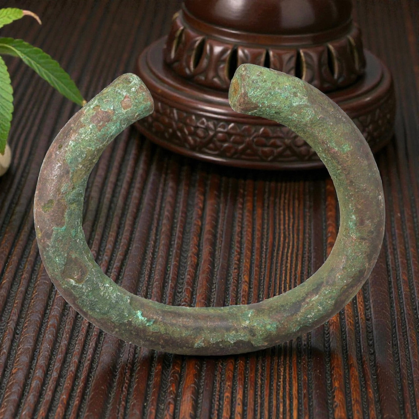 Ancient Roman Bronze Bracelet - Open Cuff Form, 37BN (1 of 2)