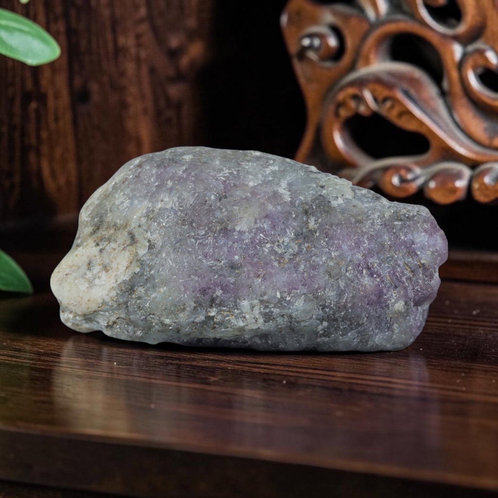 87.26ct Natural Mauritania Ruby Rough (Unheated), 69XA: This unheated Mauritania ruby rough is a captivating natural crystal specimen, featuring vivid magenta-purple ruby formations embedded in a contrasting greyish matrix. The stone's rugged, unpolished s