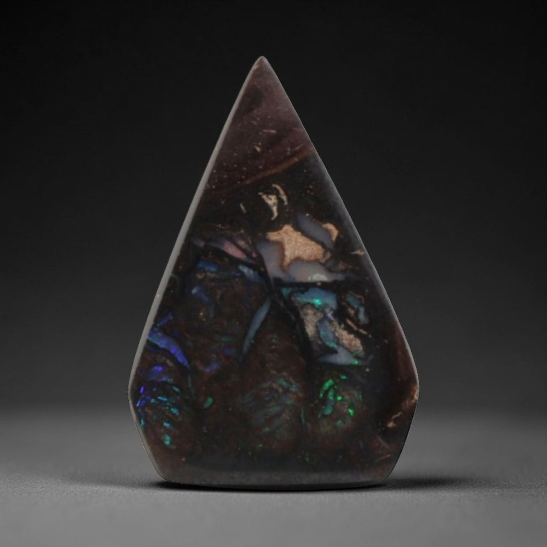 5.18 Carats Matrix Boulder Opal Spearhead Cabochon - Natural Australian Stone, 9XC (1 of 2)