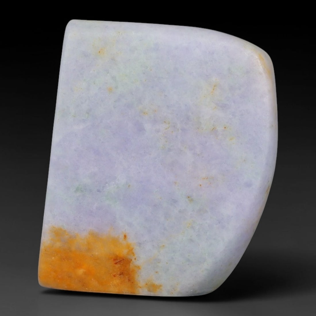141ct Natural Type A Burmese Jadeite Jade Sliced Rough, 31YK: This specimen is a sliced rough block of natural Type A Burmese jadeite jade. The interior displays natural colour zoning with visible mineral veining and crystalline patterns typical of unprocessed j