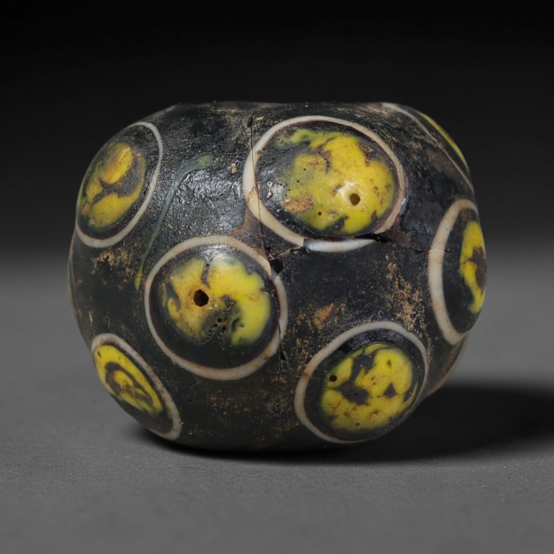 Ancient Islamic Hand Crafted Glass Bead Talisman, 26XD (1 of 2)