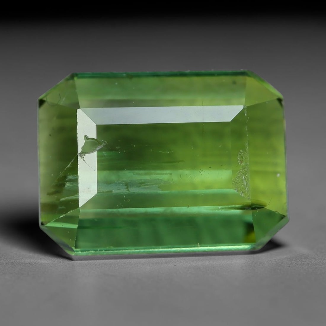 1.15 Carats Natural Mint Green Emerald Cut Tourmaline Loose Faceted Gemstone, 98XZ (1 of 1)