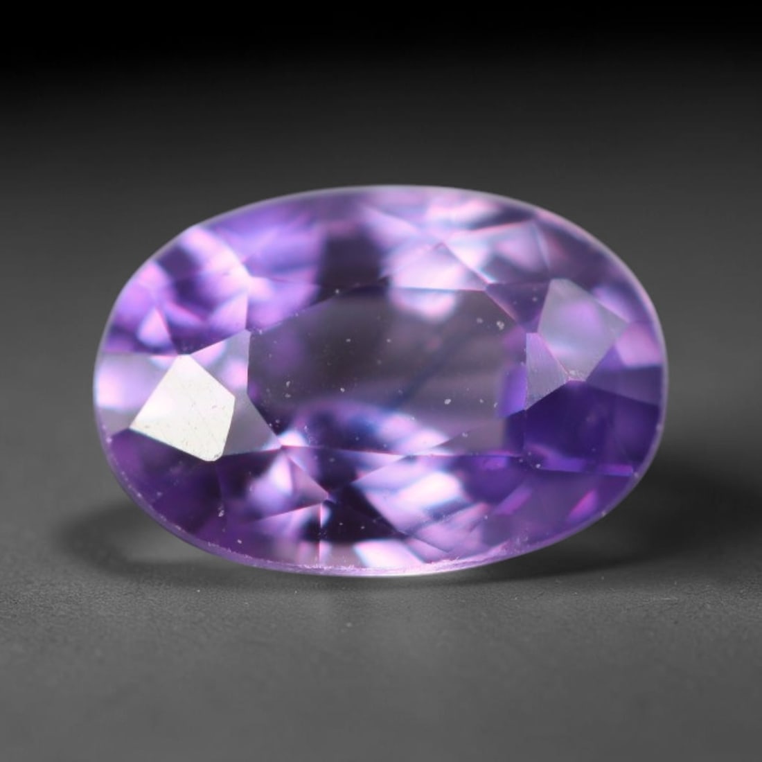 0.45 Carats Natural Vivid Violet Purple Sapphire Loose Faceted Gemstone, 3XM: Natural rich saturated violet purple corundum sapphire precisely faceted loose gemstone, brilliant multi-facet cut amplifies luminous light reflection and highlights its vibrant uniform purple body to