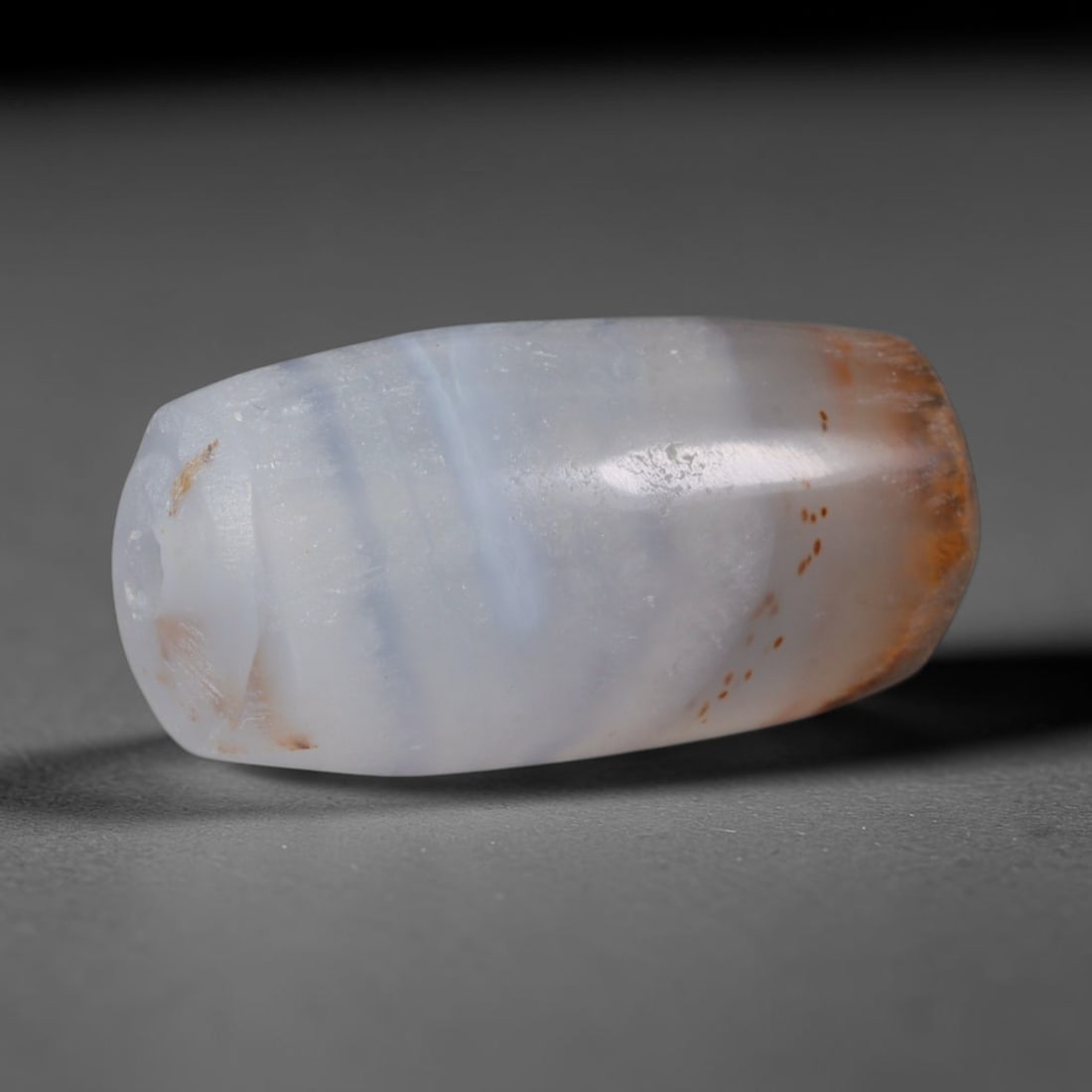 Ancient Bactrian Greco-Bactrian Banded Agate Cylinder Bead (256-130 BCE), 69XD (1 of 1)