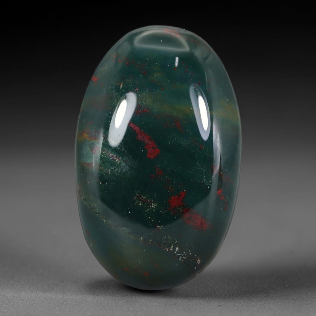37.70 Carats Natural Bloodstone Oval Cabochon Gemstone, 27XZ (1 of 2)