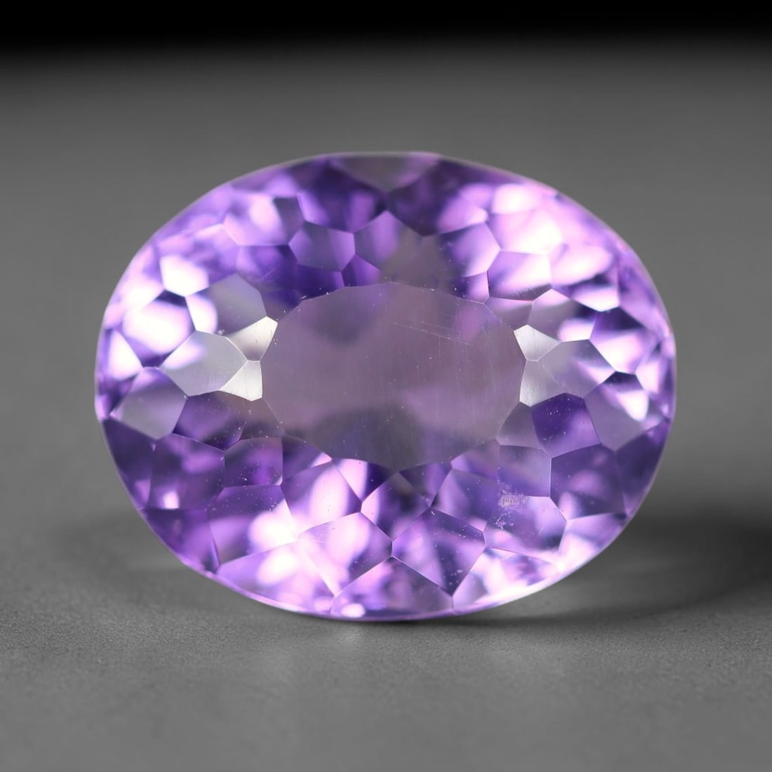 13.45 Carats Natural Brazilian Amethyst Loose Gemstone, 26WP: This natural Brazilian amethyst holds dimension readings of 16.8x13.7x9.8mm, a transparent crystalline quartz specimen sourced from Brazil's well-documented amethyst mineral formations that consistent