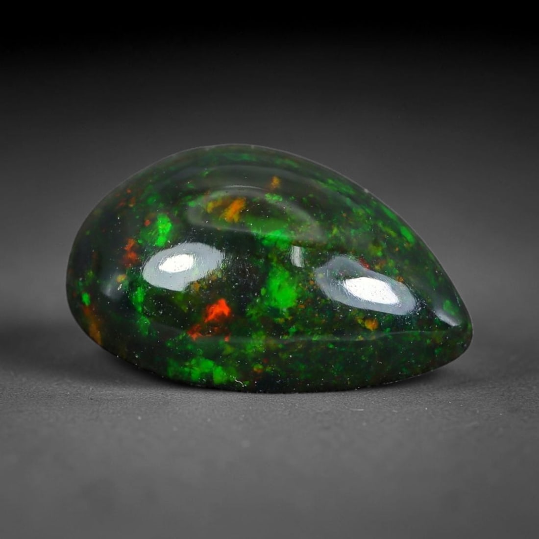 1.88 Carats Natural Ethiopian Welo Black Smoked Opal Loose Gemstone, 60WJ (1 of 1)