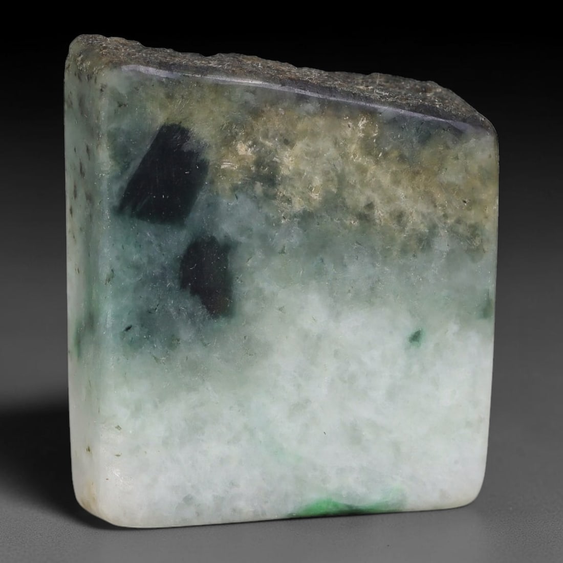 226ct Natural Type A Burmese Jadeite Jade Sliced Rough, 37YK (1 of 2)