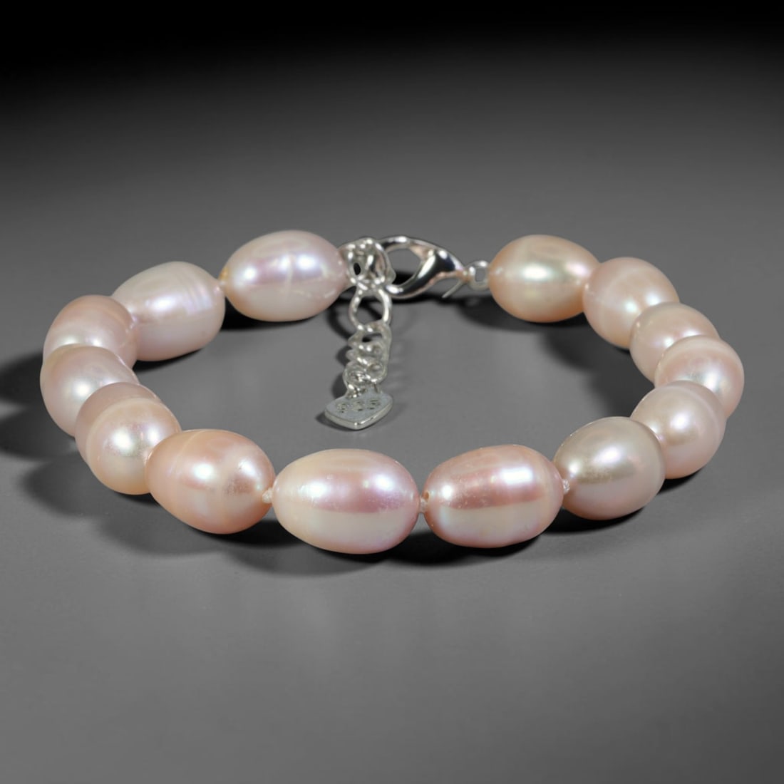 Natural Freshwater Pearl Bracelet - Baroque Blush Pink Pearl Strand, 86YM (1 of 1)